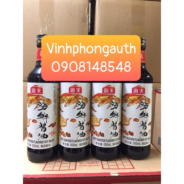 Nước tương vị hải sản Hải Thiên 500ml