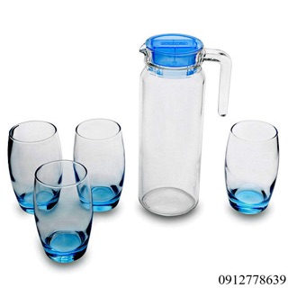 Bộ Bình Ly Thủy Tinh Luminarc 5 Món ( 1 bình , 4 ly)