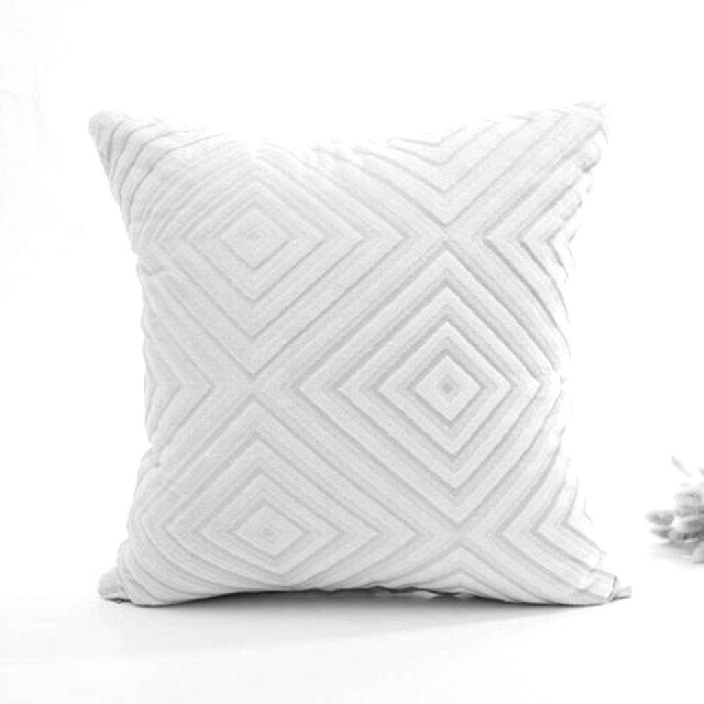 Vỏ Gối Sofa Bằng Lông Nhung Mềm Mại Họa Tiết Hình Học