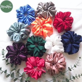 [Size To] Dây buộc tóc Scrunchies Handmade cột tóc vải lụa phong cách Hàn Quốc cho nữ Minimiu