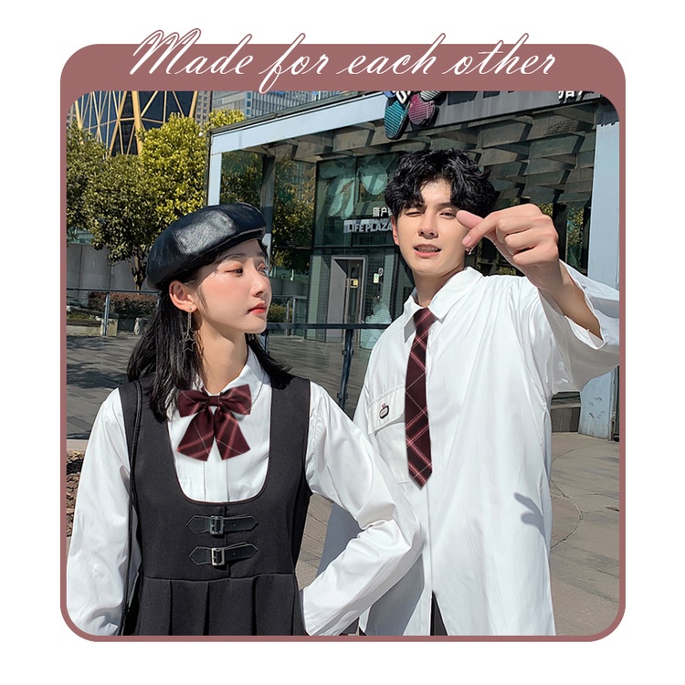 Cà Vạt Nơ Đồng Phục Học Sinh Nhật Bản Dành Cho Nam Và Nữ