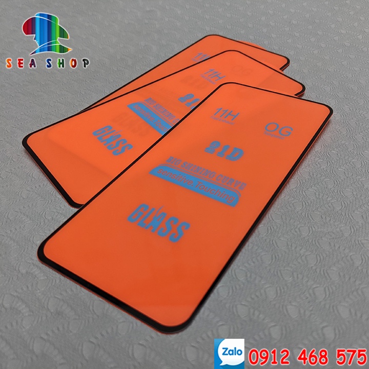 Kính cường lực SamSung FULL MÀN HÌNH 21D - Các Đời A10, A20, A30, A40, A50, A70, A80, A90 - Cảm ứng mượt mà