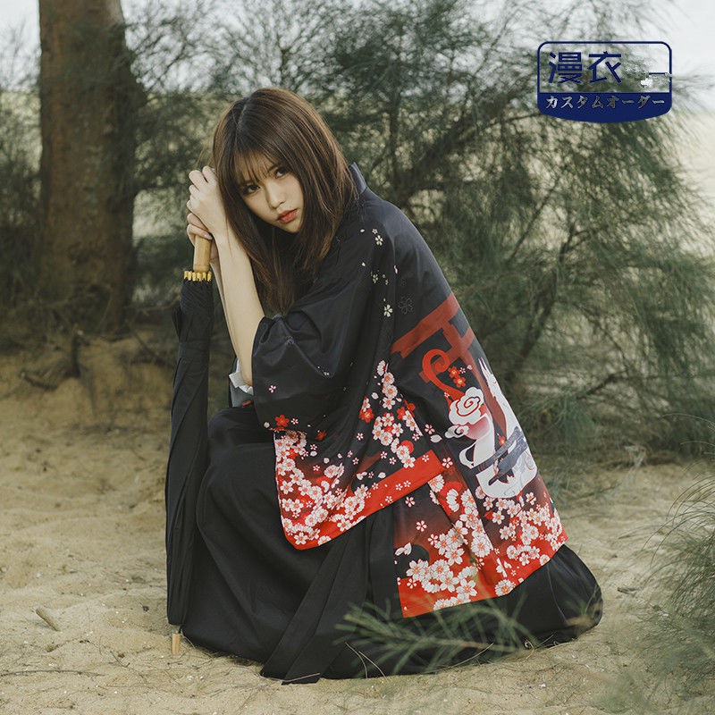 Áo Khoác kimono In Hình Cáo Phong Cách Nhật Bản Thời Trang Đi Biển Mùa Hè Cho Nữ