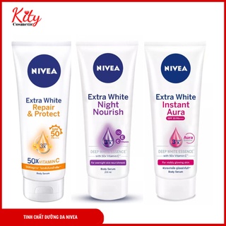 Tinh chất dưỡng thể trắng da ngày & đêm nivea 180ml