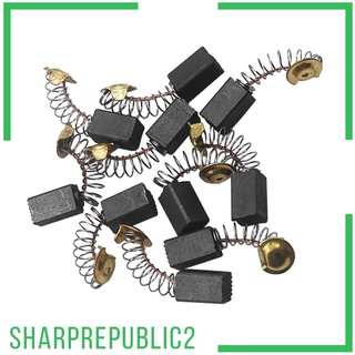 10pcs 6.5x7.5x12.5mm Electric Drill Motor Carbon Brushes with Spring Set