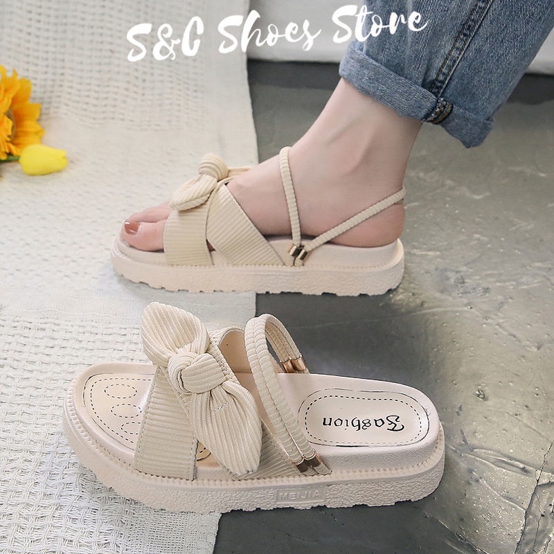Dép Sandal Cao Gót Đế Cao 4.5CM Chống Trượt Và Mài Mòn Thời Trang Chất Lượng Cao Dành Cho Bạn Nữ