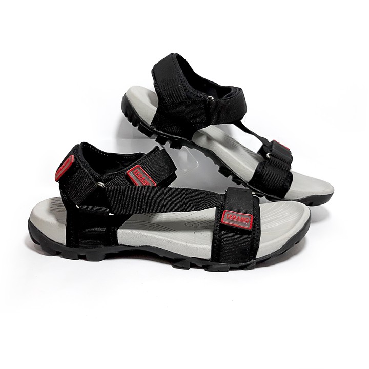 Giày sandal unisex chính hãng Teramo hay sandan TRM10 đen kiểu giày sandal quai chéo