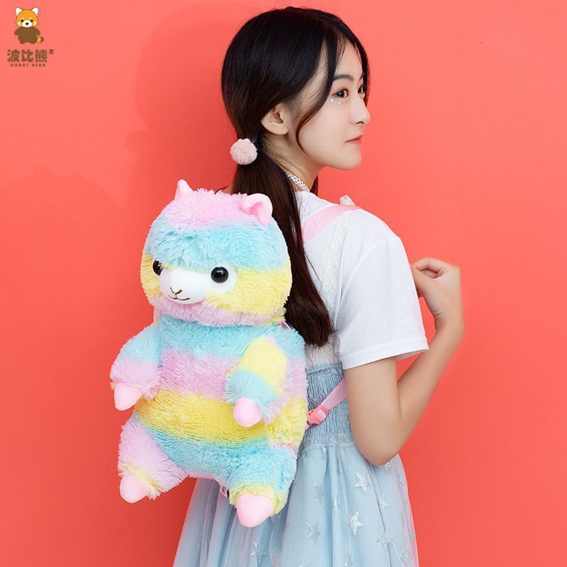 Balo bông Lạc Đà Alpaca Sắc Màu