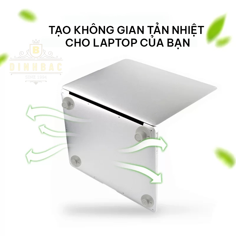 Chân đế tản nhiệt laptop bộ 4 miếng hút chân không tản nhiệt vật lý Đình Bắc Store