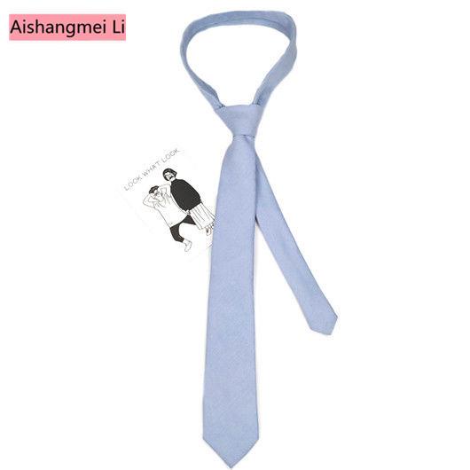 Cà Vạt Màu Sắc Kẹo Trơn 7cm Phong Cách Hàn Quốc Dành Cho Nam Và Nữ