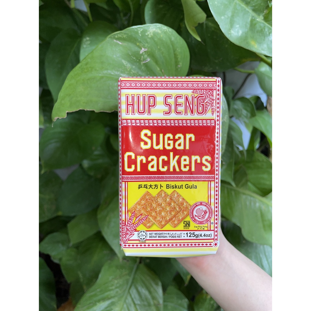 Bánh Lúa Nhí Đường Hup Seng Sugar Crackers (Gói 125g-đỏ)