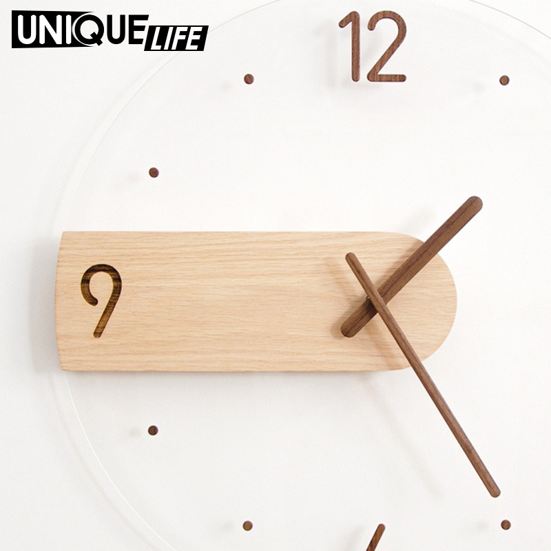 Đồng Hồ Treo Tường Trong Suốt 16 inch Yoyoyo01 Thiết Kế Đơn Giản Hiện Đại Sáng Tạo Trang Trí Nhà Cửa