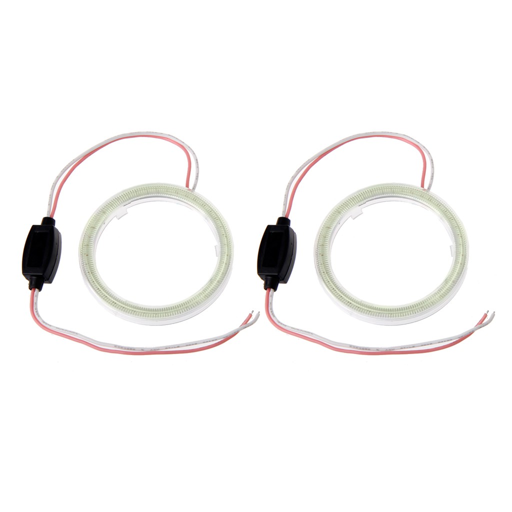 2 đèn pha xe hơi ánh sáng xanh 60mm DC 12V