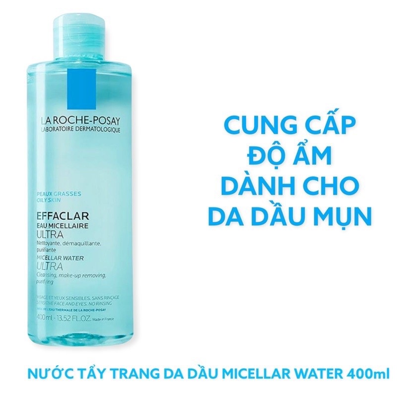 Nước tẩy trang La Roche Posay Purifying Micellar Water cho da dầu, nhạy cảm