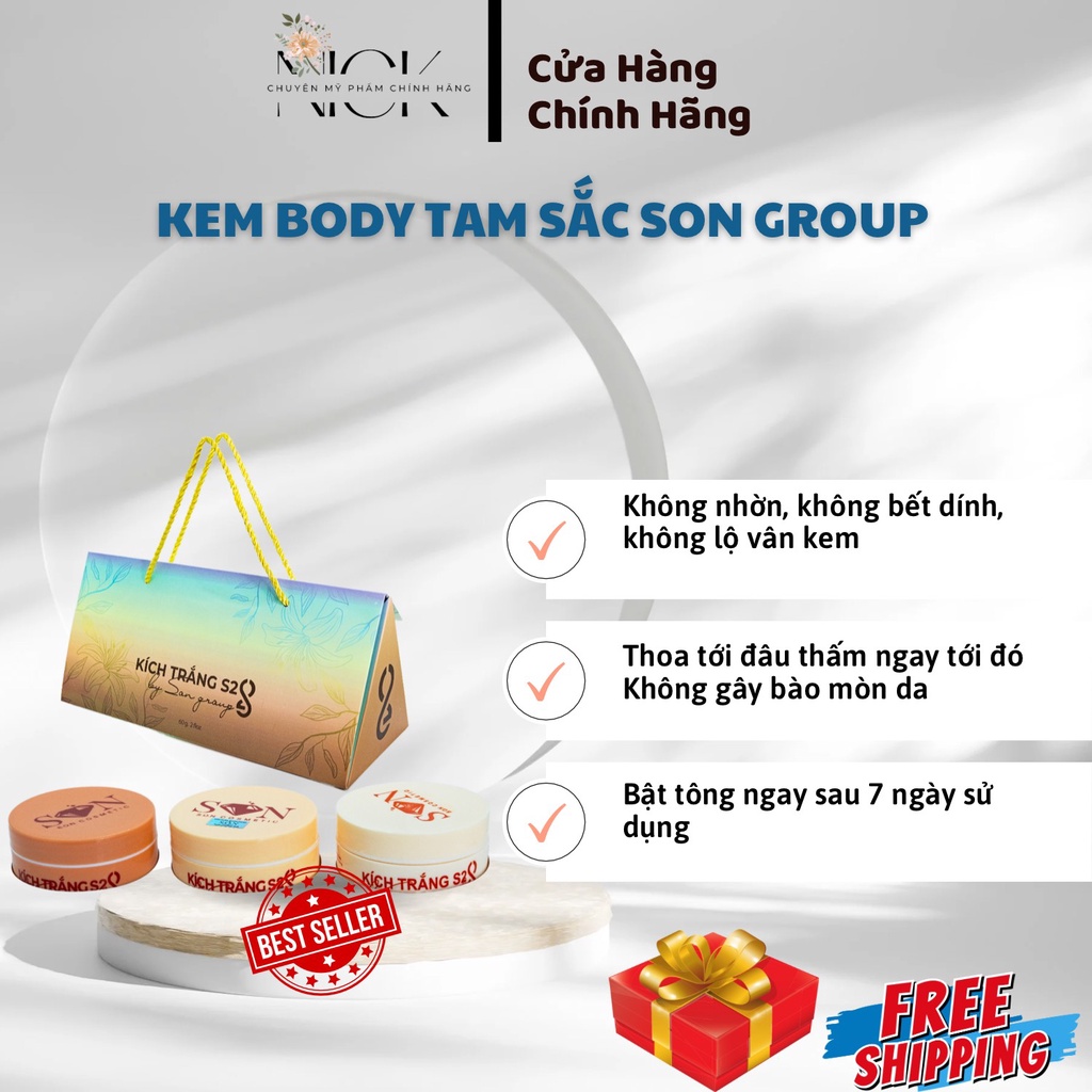 Kem Body Tam Sắc Son Group Dưỡng Da Trắng Sáng