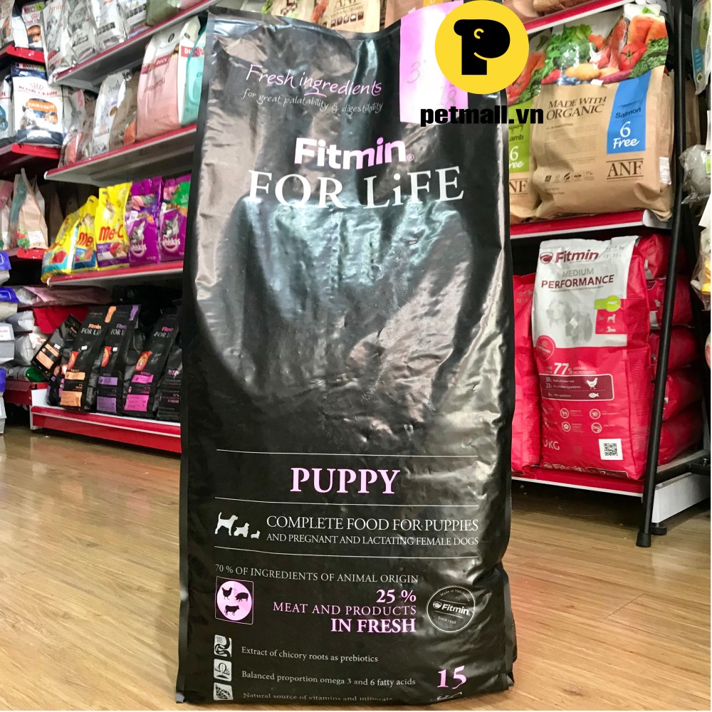 Thức ăn chó FITMIN For Life Puppy 15kg - chó con