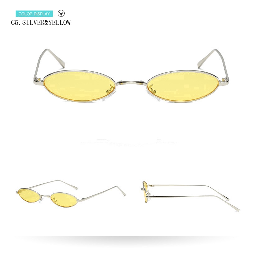 Kính mát gọng kim loại thời trang vintage cho nữ