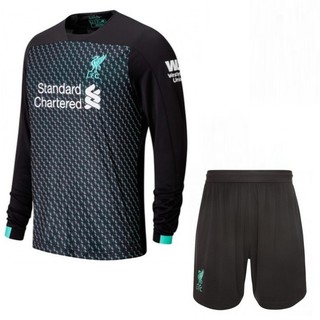 Quần Áo bóng đá CLB LIVERPOOL THIRD KIT - Đen ngọc - tay dài - mùa giải mới 2019/20- vải thun lạnh xịn