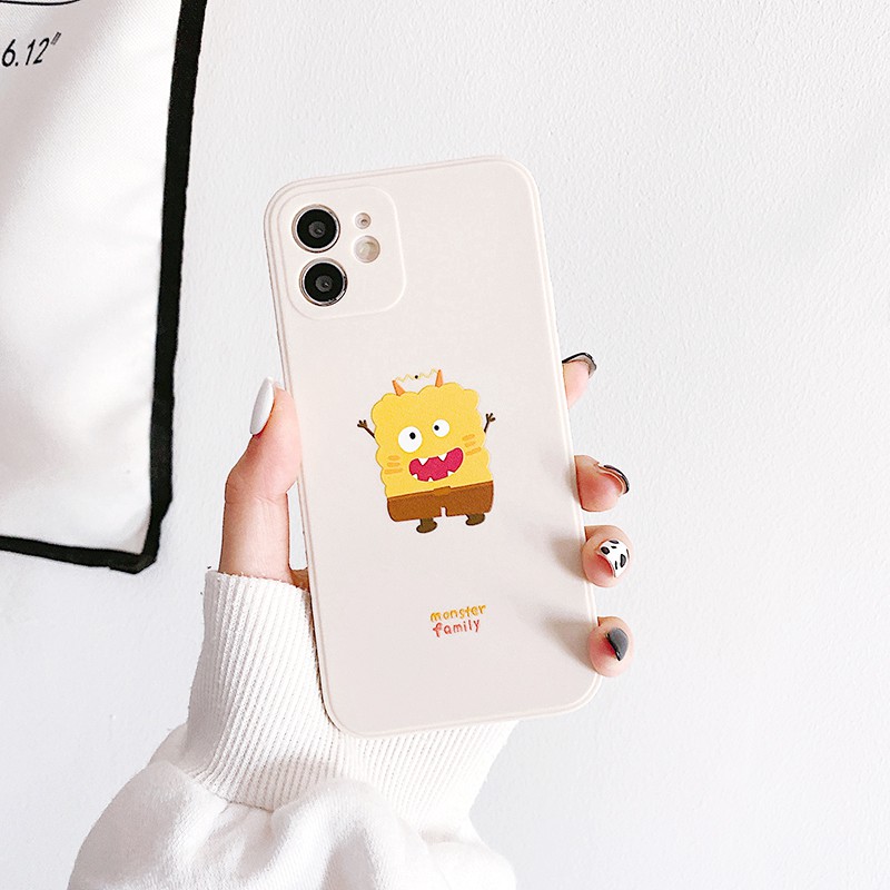 Ốp lưng iphone Monster Family cạnh vuông in hình viền 5/6/6plus/6s/6splus/7/7plus/8/8plus/x/xs/11/12/pro/max/plus/promax