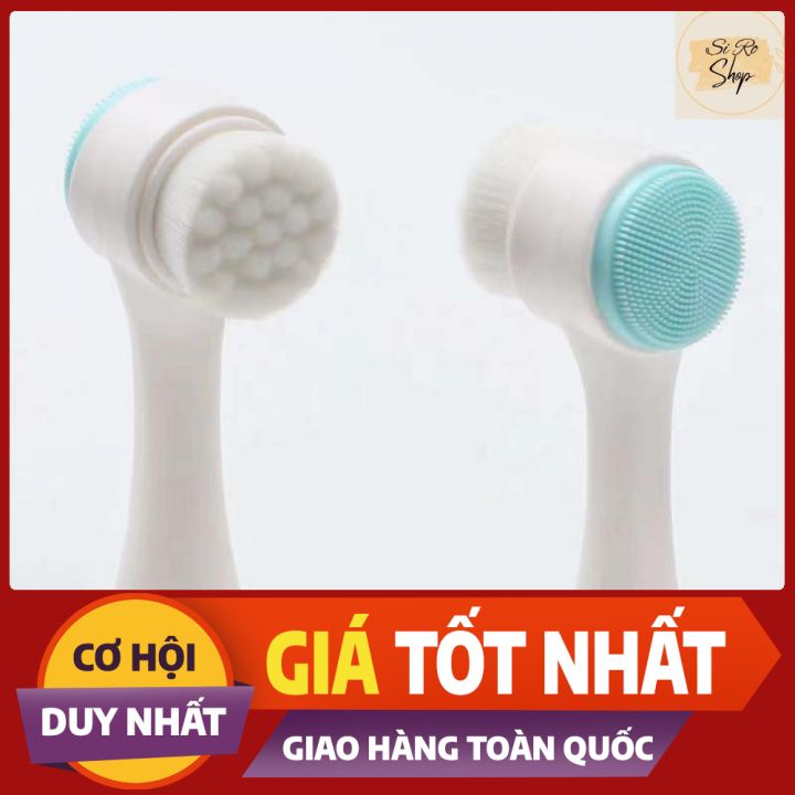 Cọ rửa mặt 2 đầu Hàn quốc, Cọ rửa mặt cao cấp, chăm sóc da mặt giúp loại bỏ bụi bẩn, se khít lỗ chân lông hiệu quả