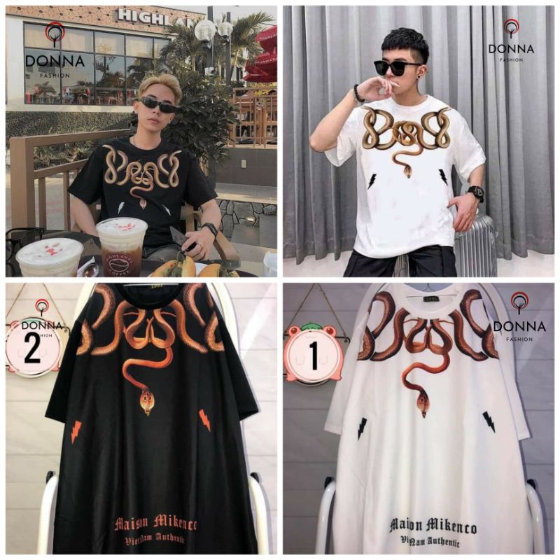 [Rẻ nhất shopee] Áo RẮN VÒM CỔ unisex form rộng tay lỡ, áo đơn,áo đôi,áo nhóm hot trend .Donnafashion