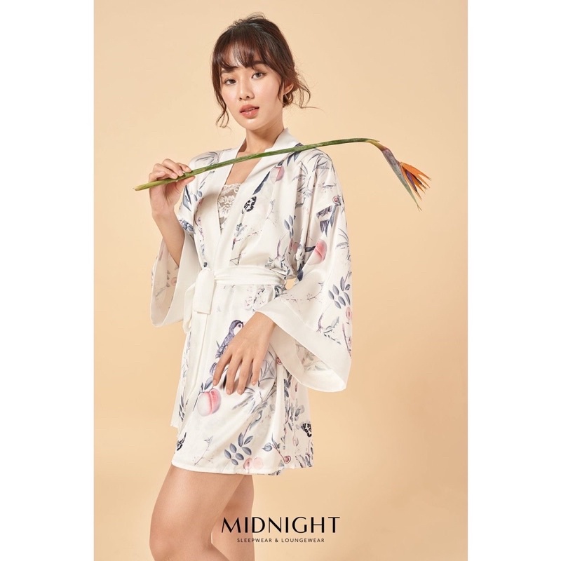 Đồ ngủ mặc nhà Kimono ngắn in hoa Oriental - Midnight Sleepwear | BigBuy360 - bigbuy360.vn