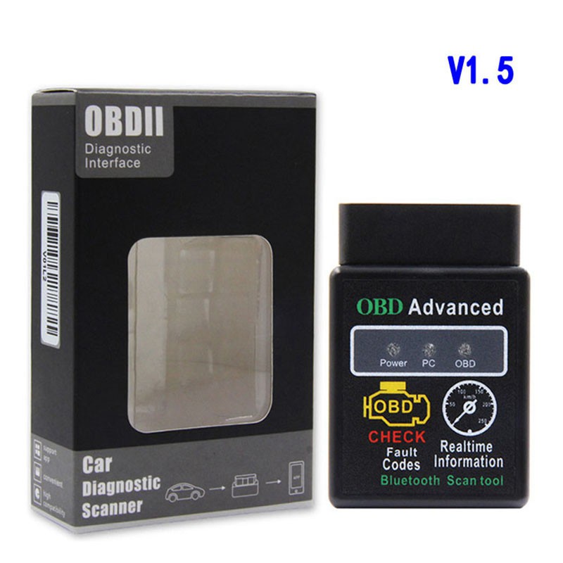 Thiết Bị Chẩn Đoán Lỗi Thông Minh V02H2-1 V1.5 Hh Elm327 Bluetooth 2.0 Obd2 Hh Elm 327 Bluetooth Cho Xe Hơi Elm 327