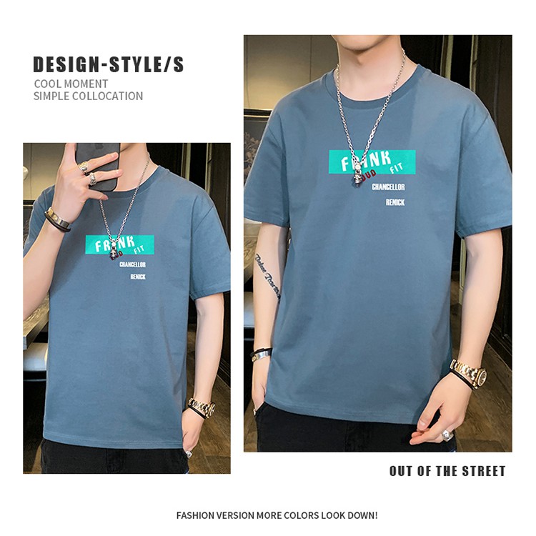 [new style] Fashion Men's T-shirts are printed in a variety of colors, high-grade and big sizes.