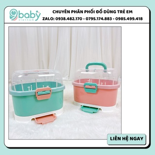 [CHỈ BÁN SỈ] Giá úp bình sữa có nắp đậy và 2 lỗ thoáng khí Jupin