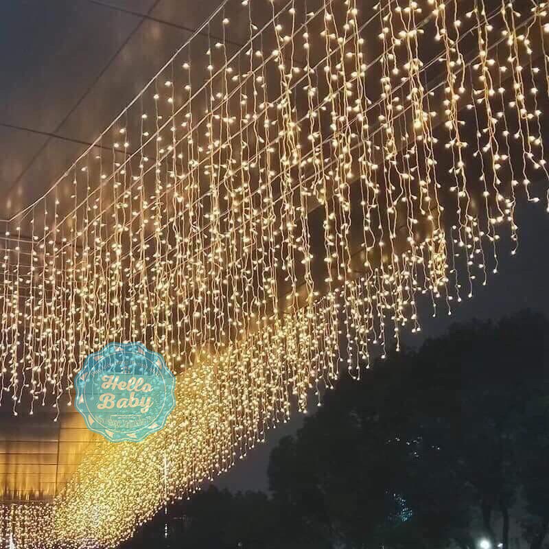 Đèn rèm mành trang trí (4m - 16 sợi)
