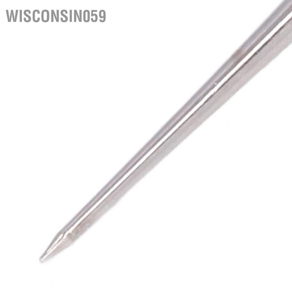 Wisconsin059 3Pcs DIY Leather Awl Pine Wood Tool Steel Hole Maker Awls Punch Leathers Tools for Paper