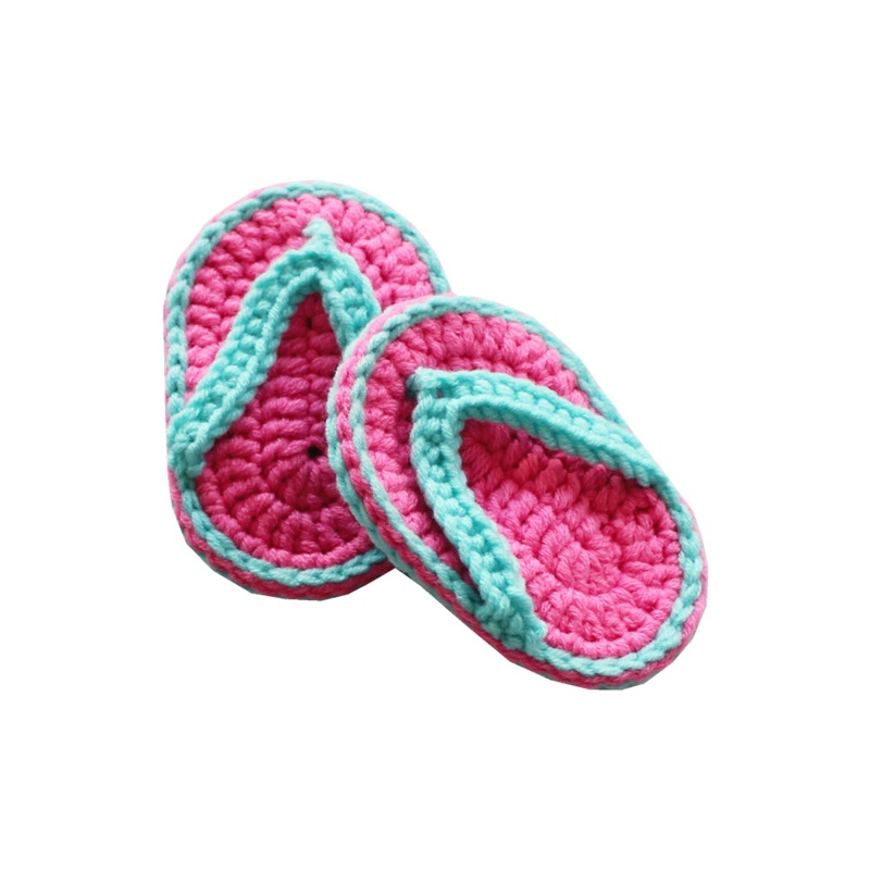 Dép Đan Len Thủ Công Làm Phụ Kiện Chụp Ảnh Cho Bé Sơ Sinh