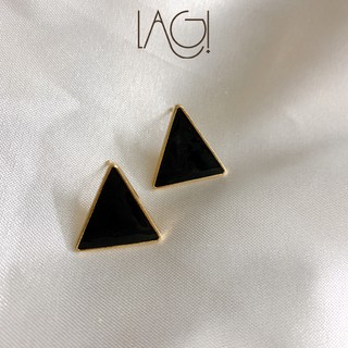 Khuyên tai, Bông tai tam giác đen Lagishop