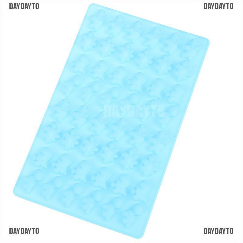 Khuôn Silicon Mềm 48 Lỗ Hình Khủng Long Làm Đá / Kẹo / Sô Cô La