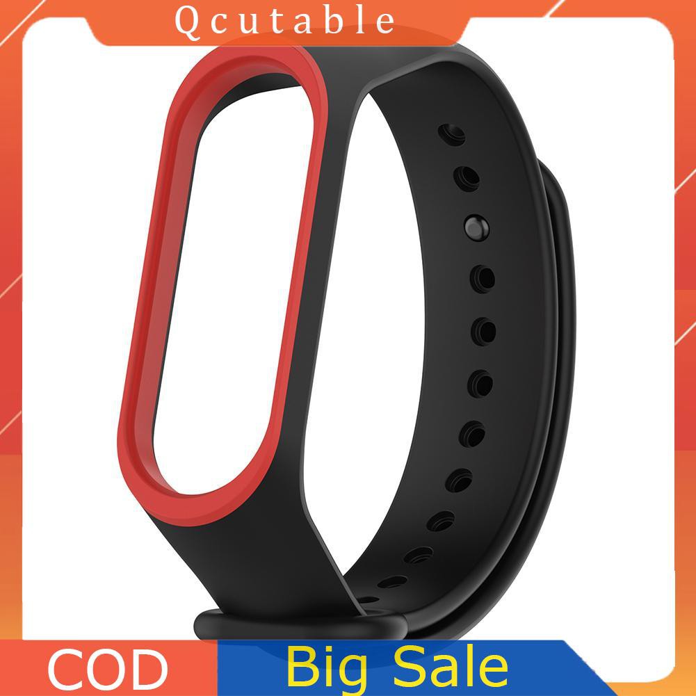 Dây Đeo Thay Thế Chất Liệu Silicon Thiết Kế Nhiều Lỗ Thời Trang Cho Xiaomi Miband 3 4