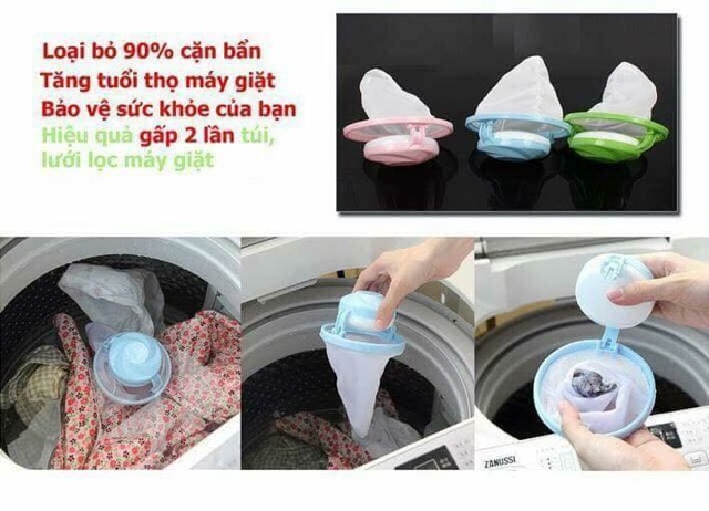 PHAO LỌC THÔNG MINH loại bỏ đến 90% những Lông - Bông - Tóc thoát ra từ quần áo trong quá trình giặt mà máy