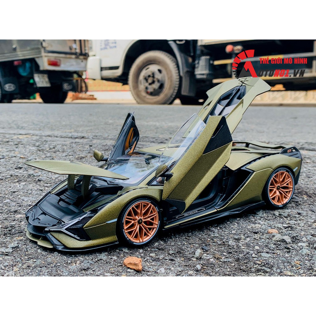 MÔ HÌNH XE LAMBORGHINI SIAN FKP 37 1:18 BBURAGO 6837