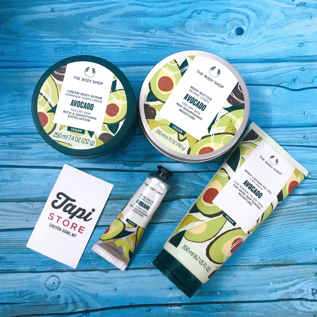Dòng sản phẩm chăm sóc & dưỡng thể Avocado 🥑 của The Body Shop