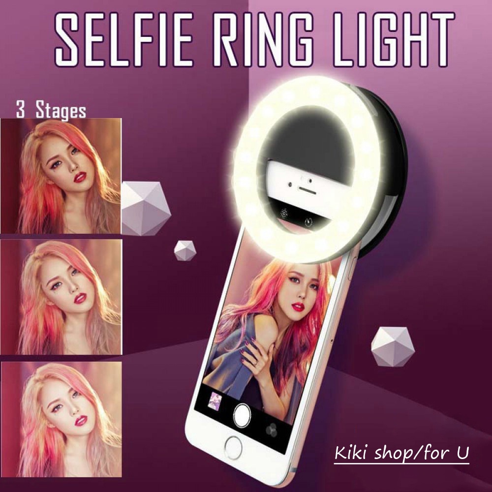 Selfie Flash Đèn vòng flash 36 bóng LED kẹp điện thoại hỗ trợ chụp ảnh tự sướng