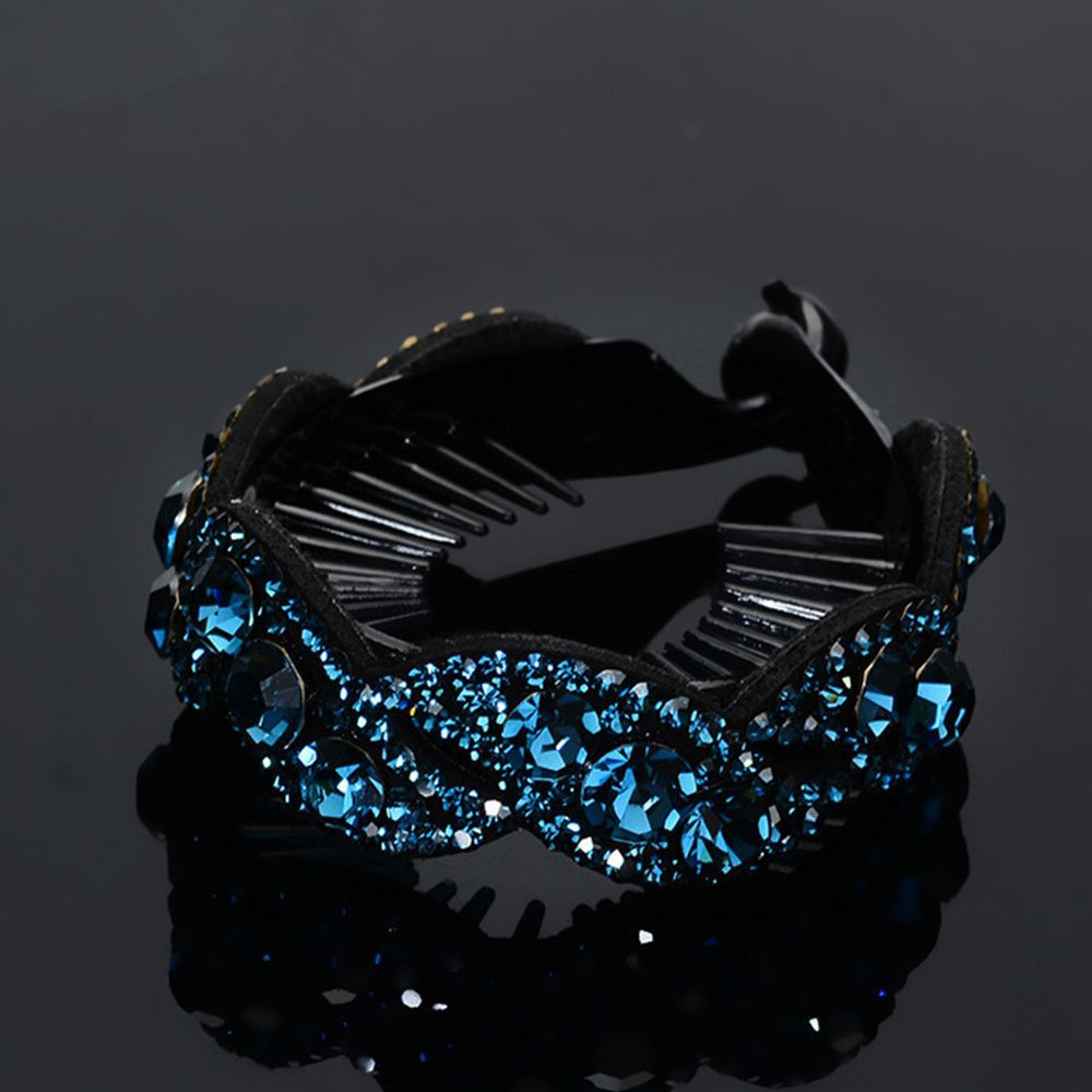 Kẹp tóc móng vuốt đính kim cương giả