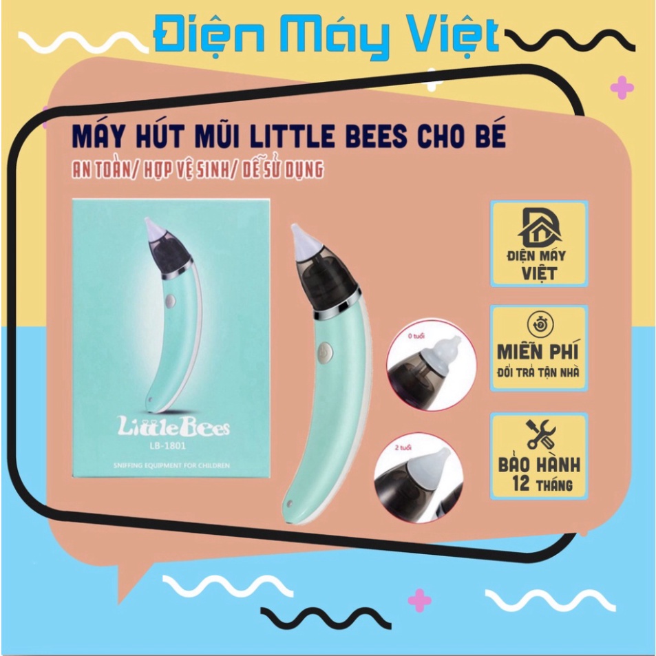 Bảo hành 12 tháng máy hút mũi little bess tự động 5 cấp độ hút cực sạch - ảnh sản phẩm 1