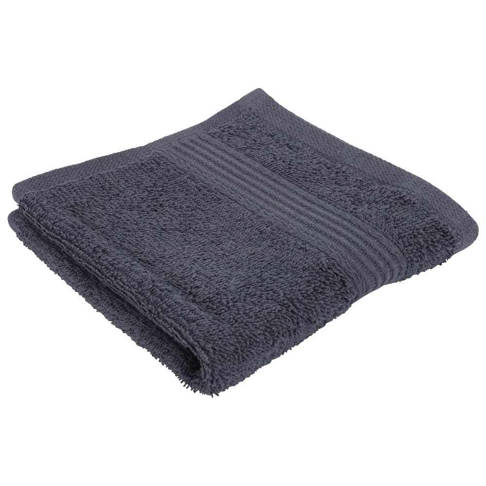 Khăn tắm JYSK Karlstad cotton màu xám 30x30cm