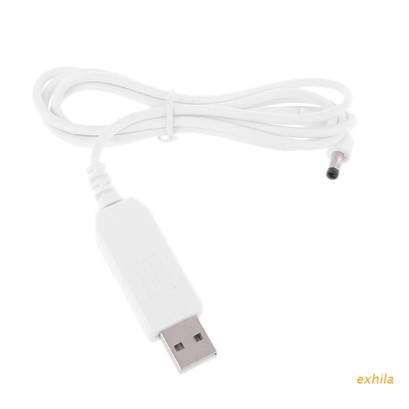 Dây cáp nâng áp cho loa/ máy ảnh WiFi 1m 90 độ USB 5V sang 12V 5.5x2.1mm