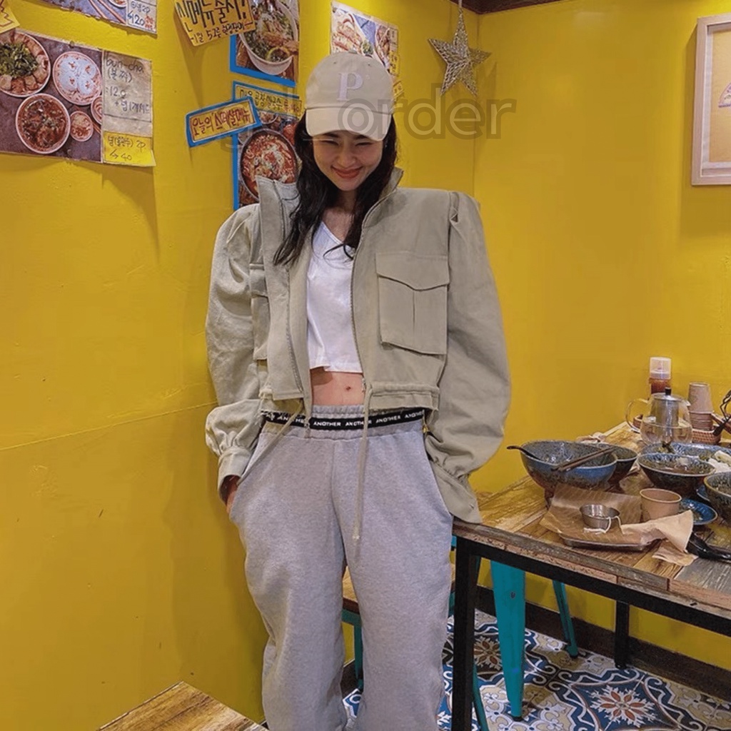 K24|Áo khoác nữ retro hàn quốc dáng ngắn croptop đẹp chất kaki cá tinh gd_order