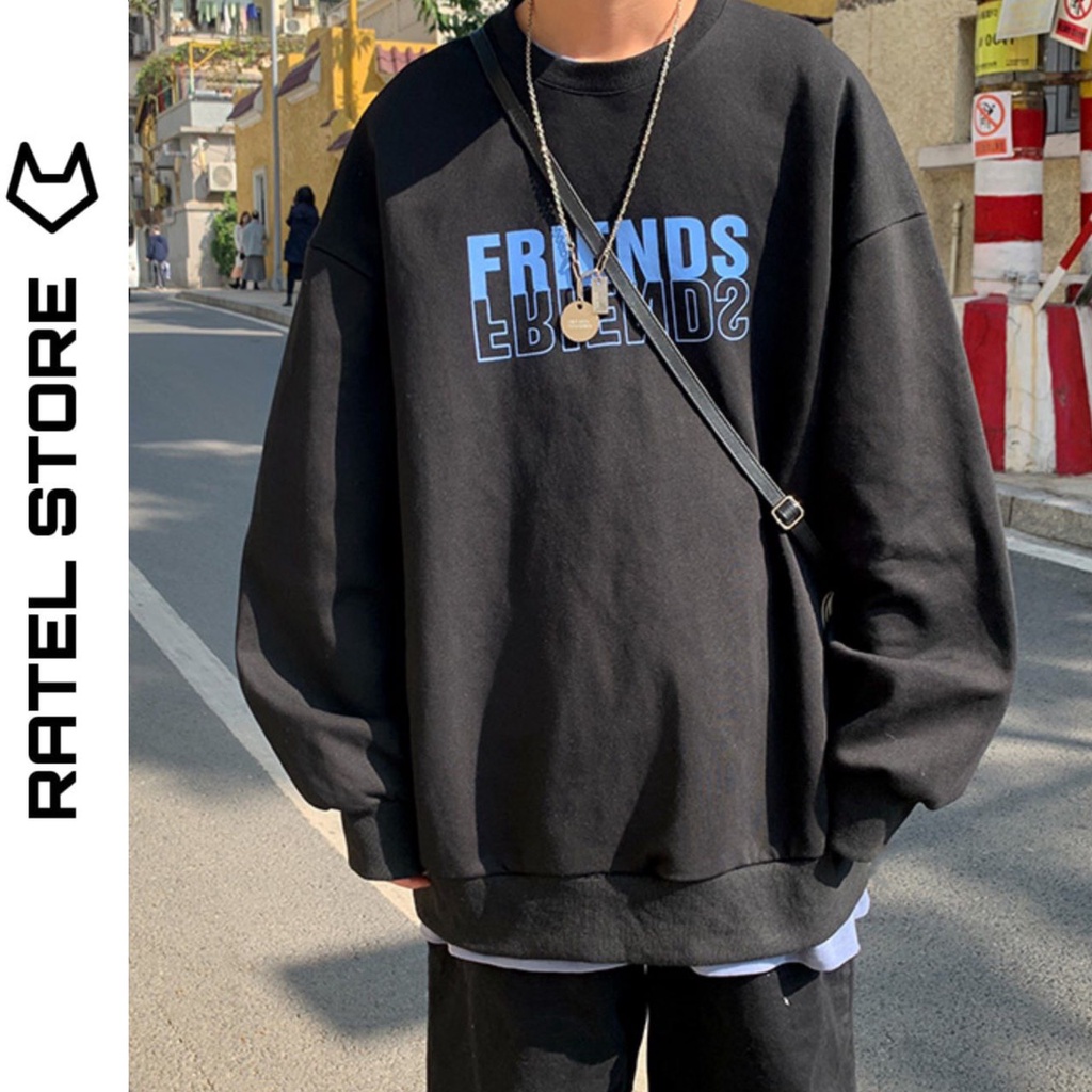 Áo Sweater Nỉ Bông Cổ Tròn Nam Nữ FRIENDS Unisex Form Rộng