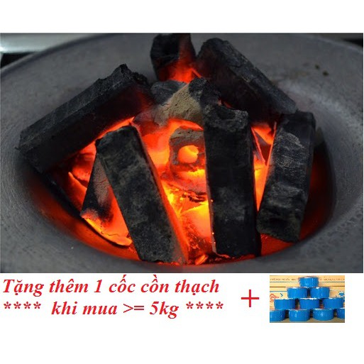 [SIÊU RẺ] 1 kg Than nướng không khói BBQ - hàng xuất Nhật [TẶNG CỒN THẠCH khi mua 5kg]