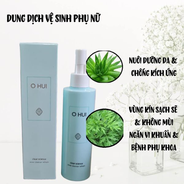 Dung dịch vệ sinh phụ nữ Cao cấp Ohui Body Science Inner Cleanser Refresh( set 2 chai)