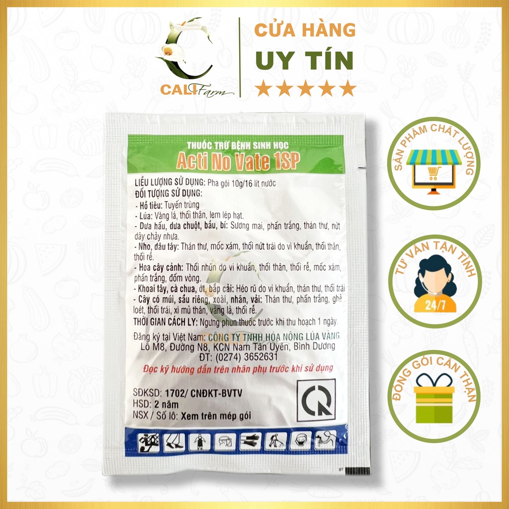 Thuốc trừ bệnh sinh học cho hoa lan ActiNoVate 1SP