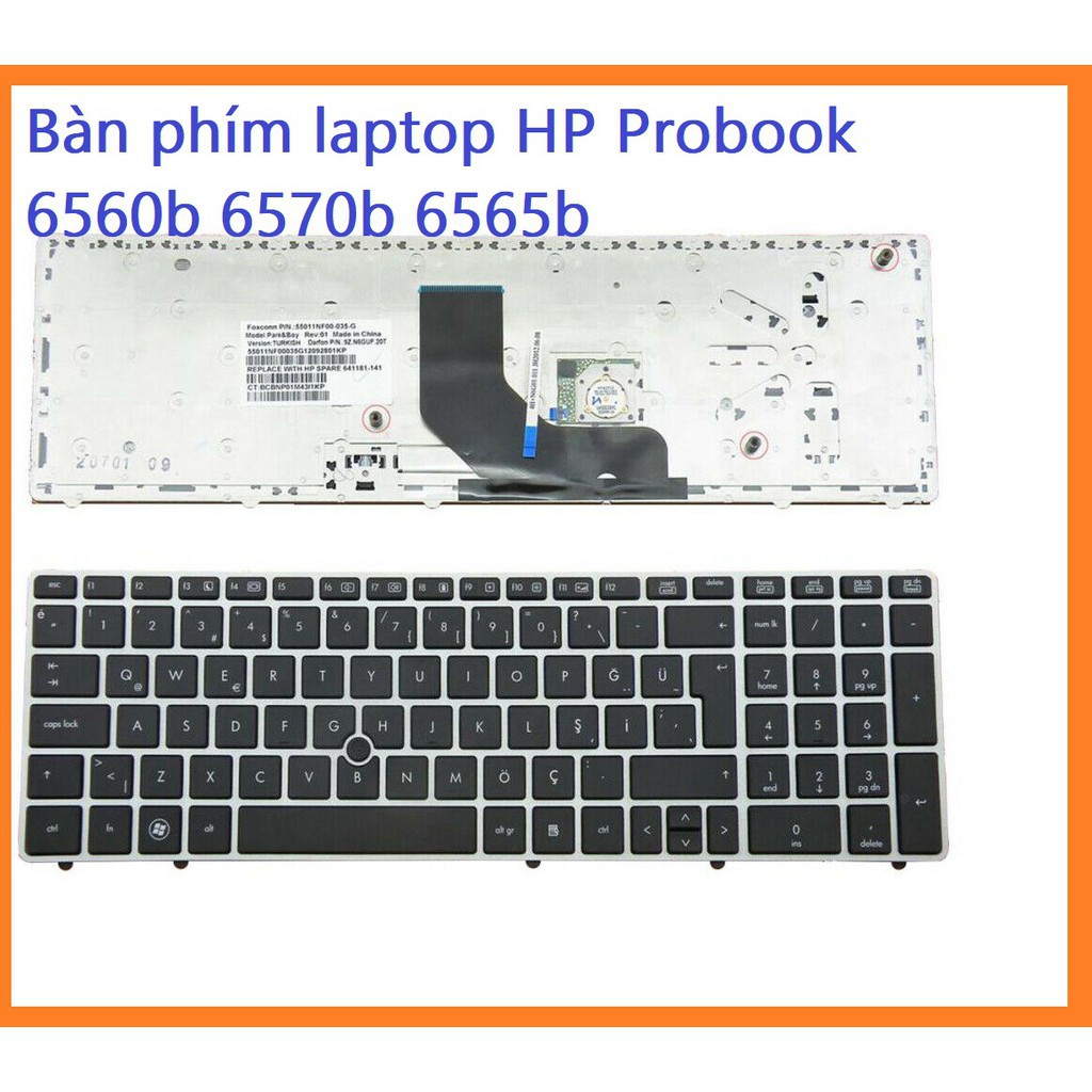 💥Freeship💥 Bàn phím laptop HP Probook 6560b 6570b 6565b