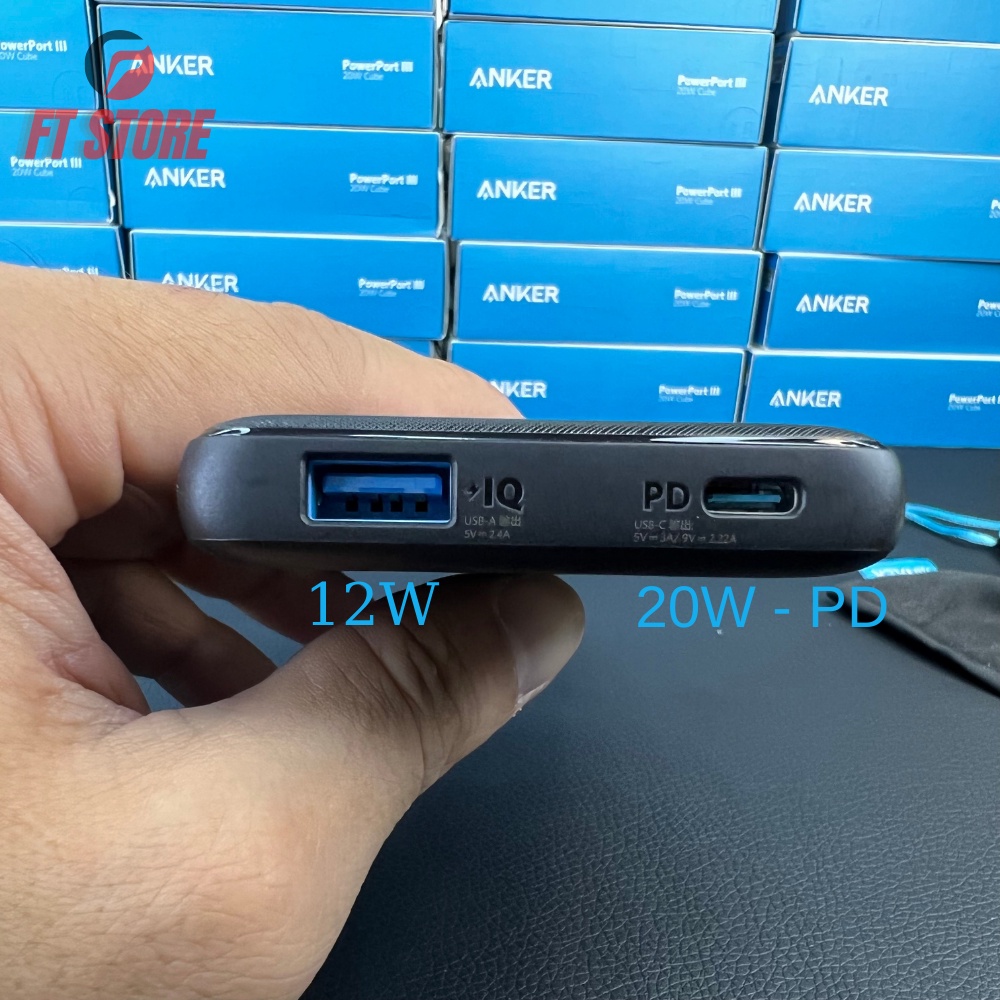 [GIAO HOẢ TỐC] Sạc Dự Phòng ANKER Sạc Nhanh PD 20W A1244 10000mAh dành cho điện thoại/tablet nhà táo BH12T